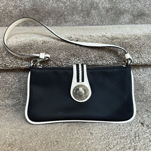 Michael Kors Canvas and Leather Wristlet